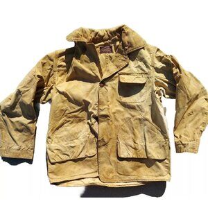 Vintage Tan Hunting Jacket Drybak Coat 1920s 30s Era Antique